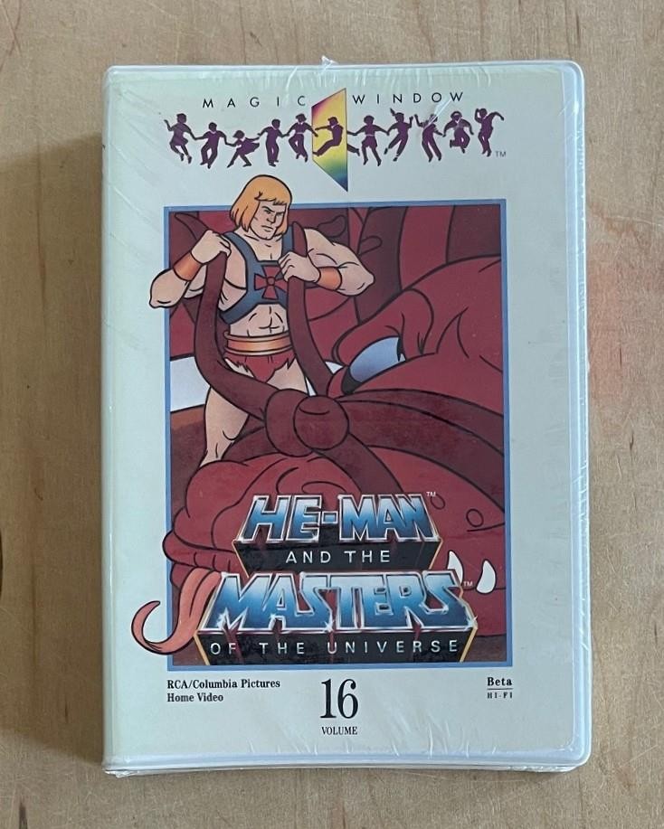 HE-MAN MASTERS OF THE UNIVERSE Vol 16 1985 TV Fantasy Animation Sealed Betamax