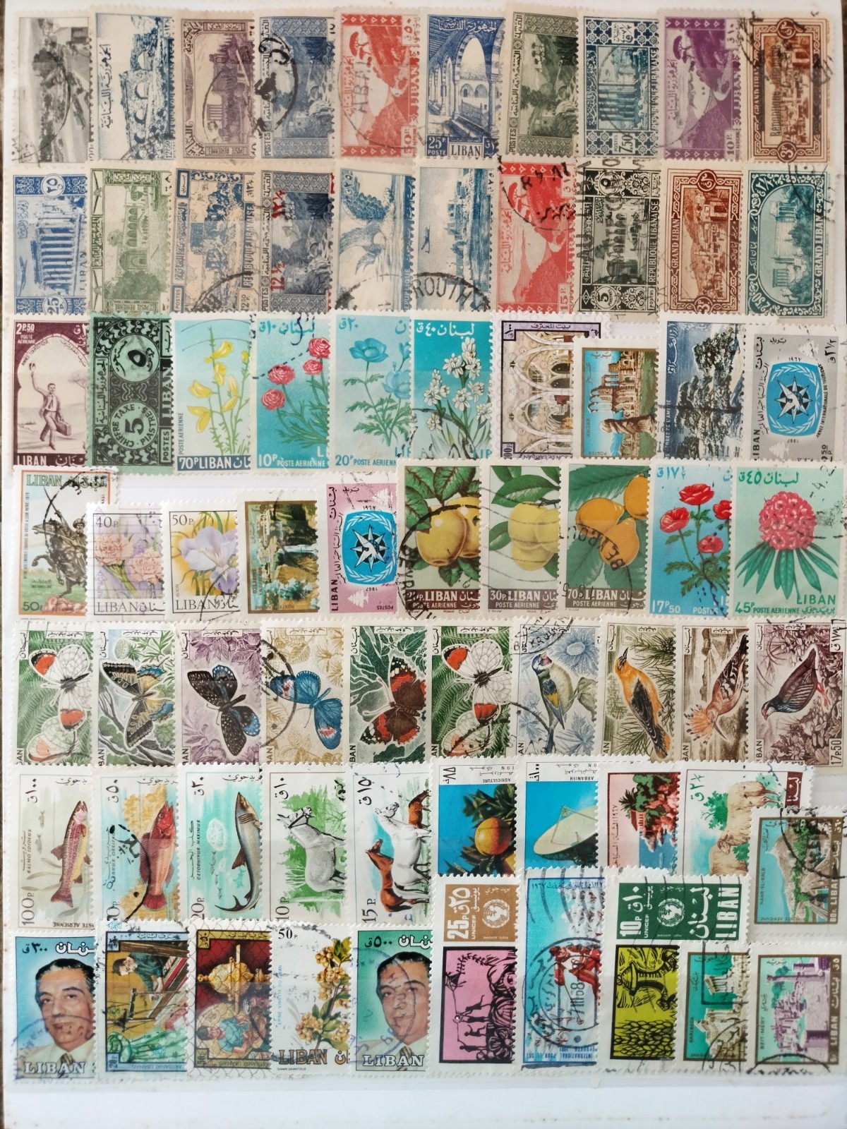 Lebanon Stamps - 70 Diff. All Large Commemorative F/VF Used 1928 Onward