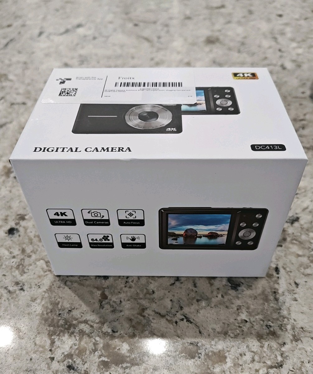 4K Digital Camera Autofocus 64 MP, 16X Digital Zoom With 32 GB Memory Card