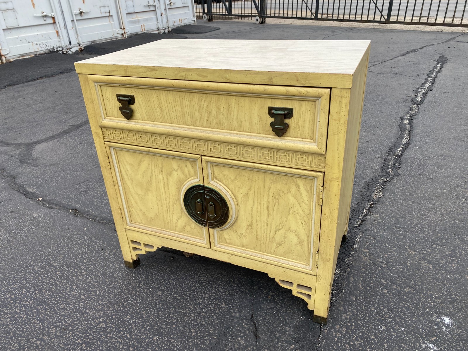 VINTAGE DIXIE  Furniture Chinoserie Bachelor Chest 30" w