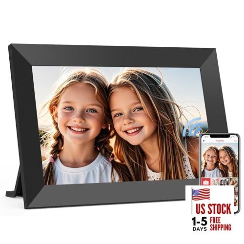 Frameo 10.1 Inch WiFi Digital Picture Frame, Smart Cloud 10.1 inch Black