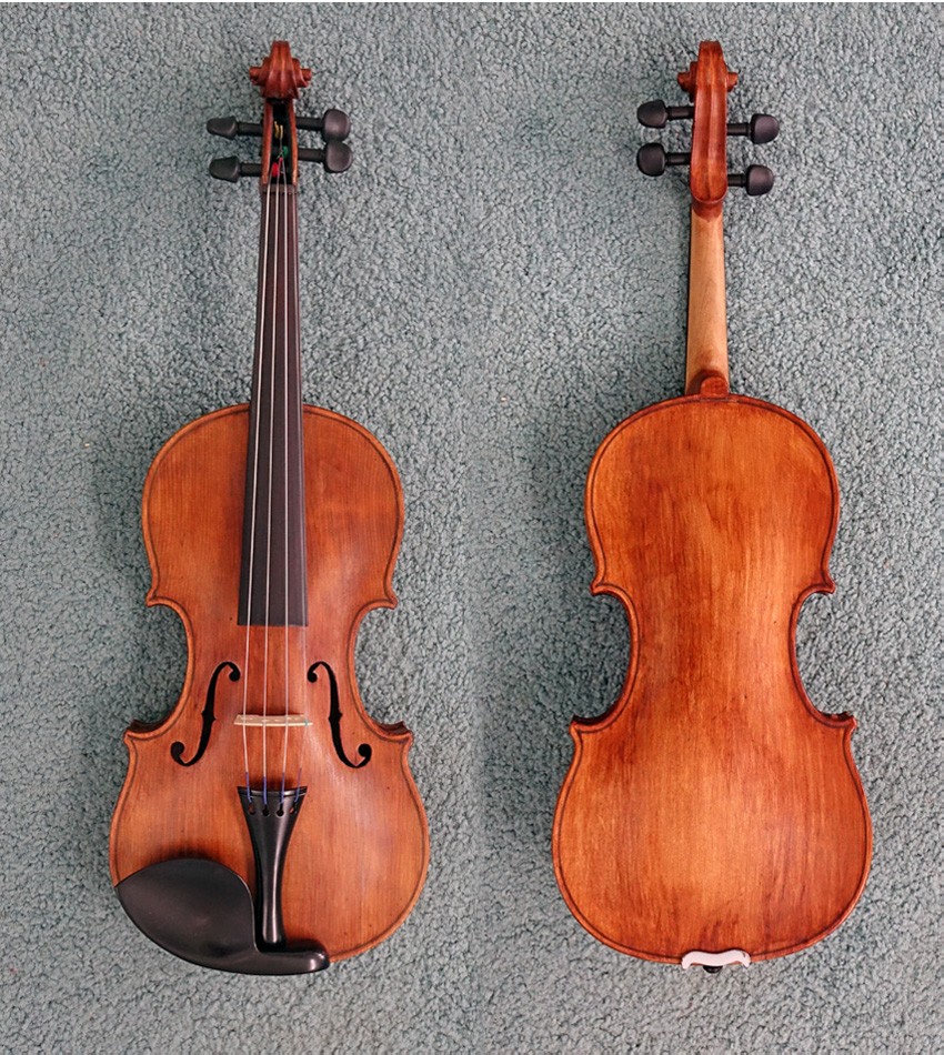 RESTORED NICOLAUS AMATUS ANTIQUE 4/4 GERMAN VIOLIN AMATI COPY W/CASE & BOW c1900