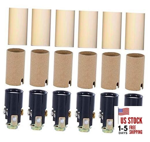  Chandelier Lighting Fixture Socket Kit – Candelabra E-12 Sockets with 