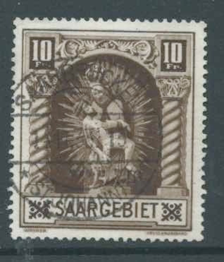 SAAR 1925 - SG103 10f Brown - Fine Used - Catalogue £39