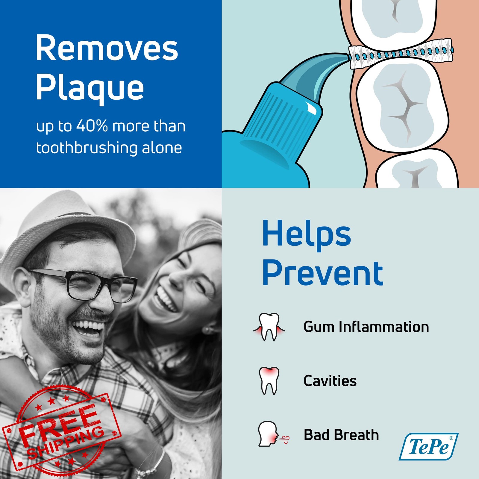 TePe Interdental Brush Original Soft Green 5 Pack of 25 Teeth