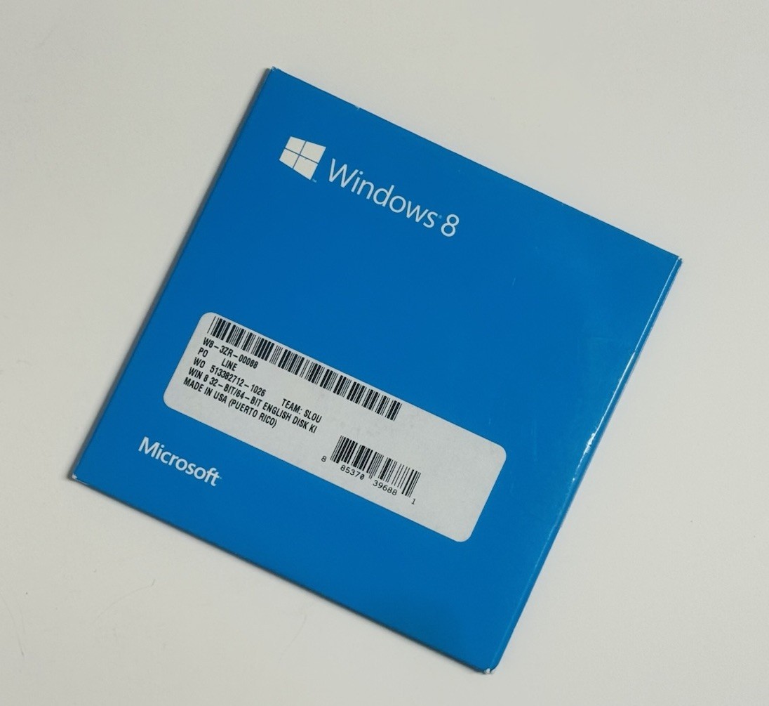 Microsoft Windows 8 Upgrade 32/64 Bit (2012) - New Sealed