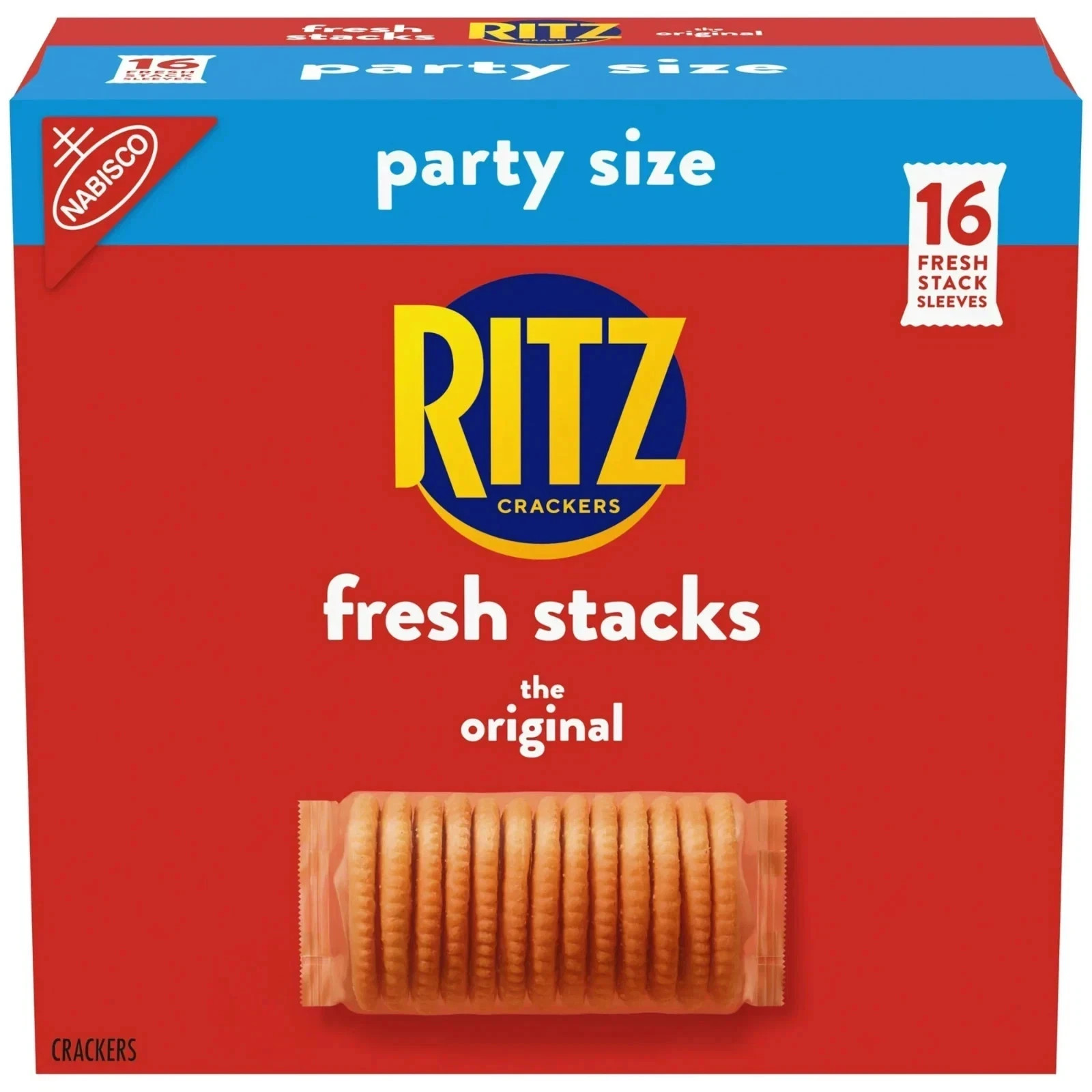 NEW RITZ Fresh Stacks Original Crackers, Party Size, Travel Snacks, 23.7 oz 16