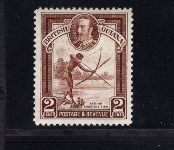 British Guiana 1934 2c Indian Fishing Bow and Arrow Archery MH-2 SG 289 SC 211