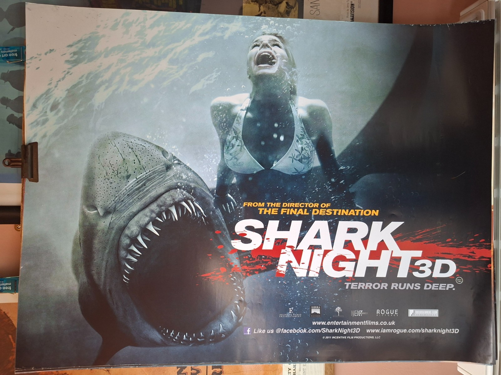 Shark Night 3D - Quad Cinema Poster