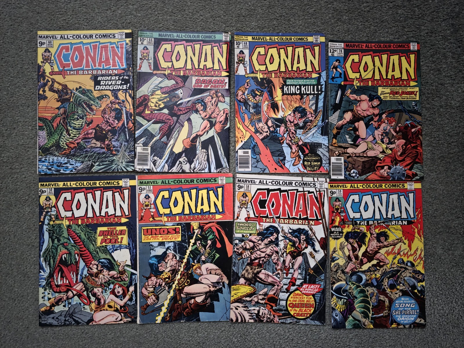 Conan the Barbarian Bronze Age Marvel - Job Lot / Collection - 8 Books!