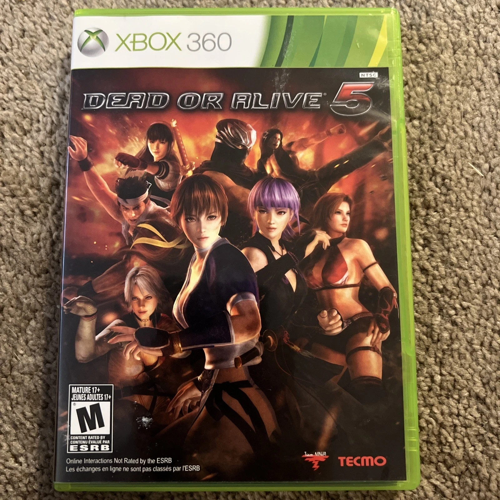Dead or Alive 5 (Microsoft Xbox 360, Authentic Replacement Case Only