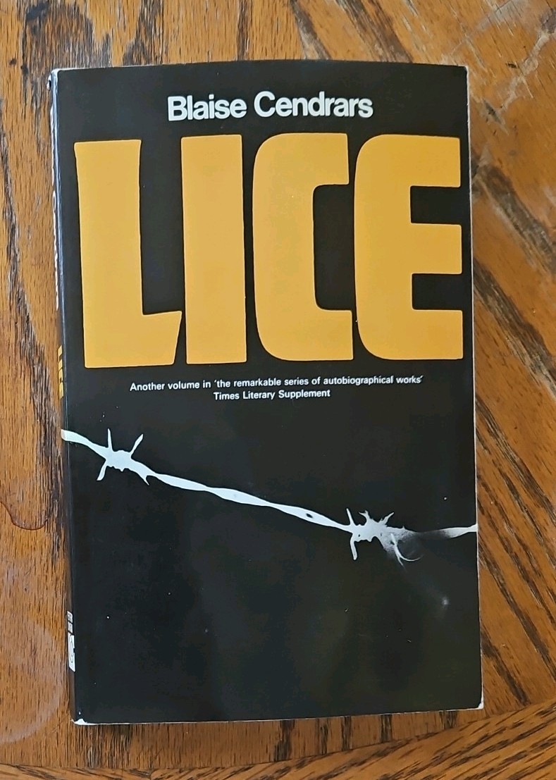 Cendrars, Blaise: Lice. Peter Owen. 1973. 