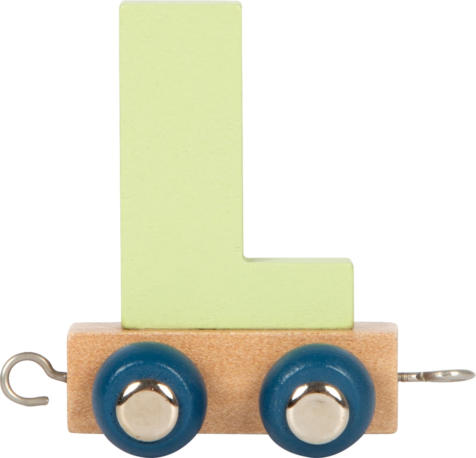 small foot Letters Train Polar L, Wood, Custom combinable Wooden Train for Decor