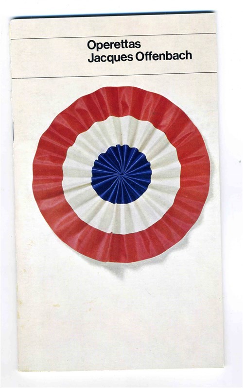 Operettas Jacques Offenbach Program Sadler Wells Opera London 1968 