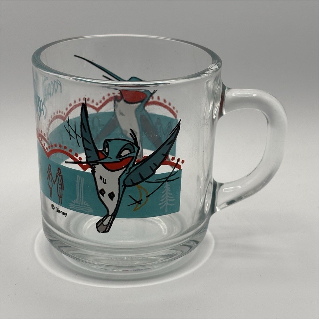 Disney’s 1995 Pocahontas Flik Humming Bird Glass Mug