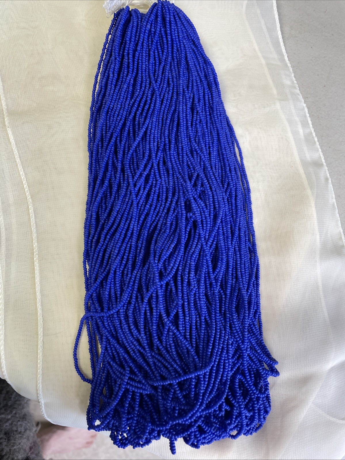 Beads Master Hank Sapphire Blue 475g Vintage Czech Glass Seed Bead 2mm