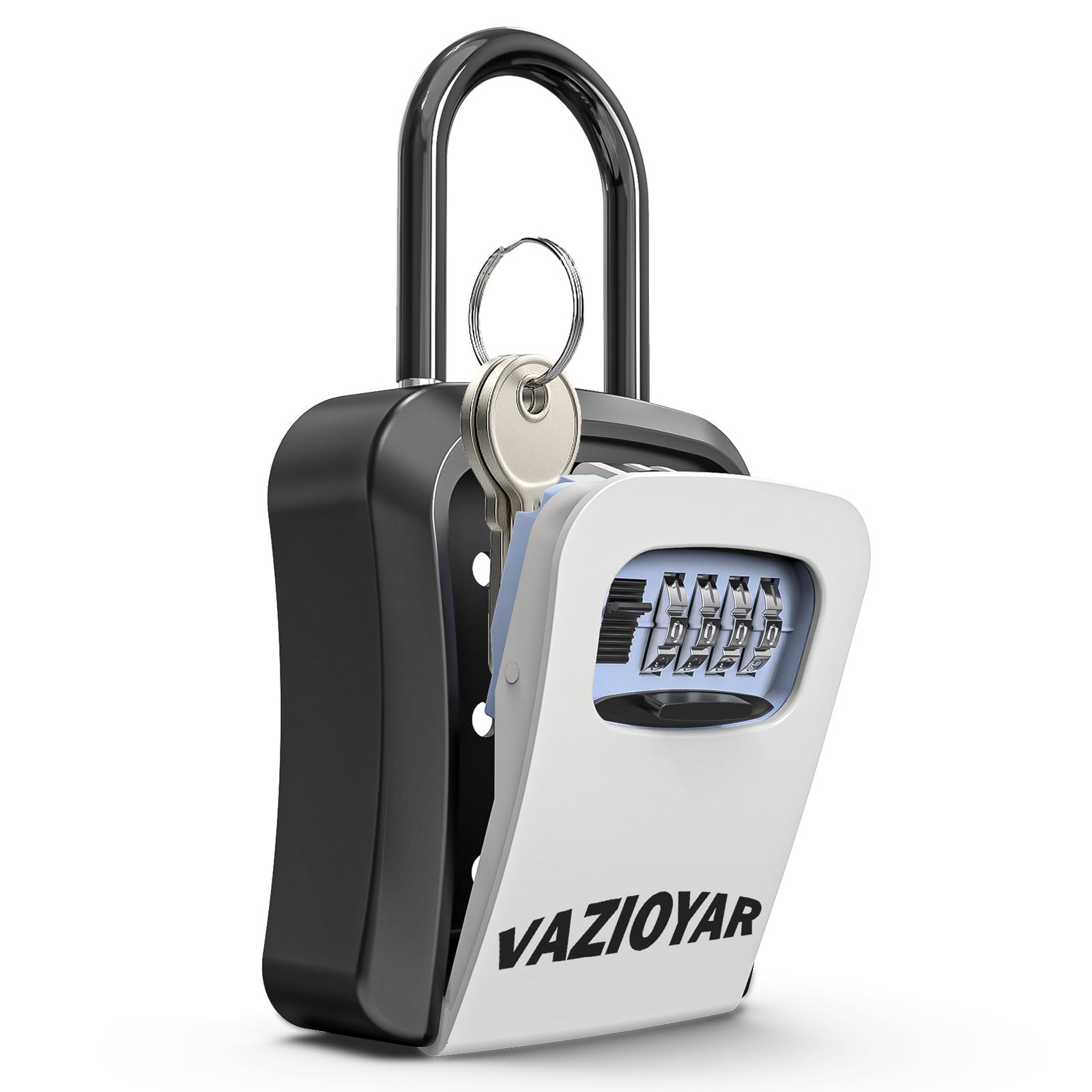 Vazioyar Key Lock Box for Outside, Portable Waterproof 1.6 x 3.5 x 4.7 inches 