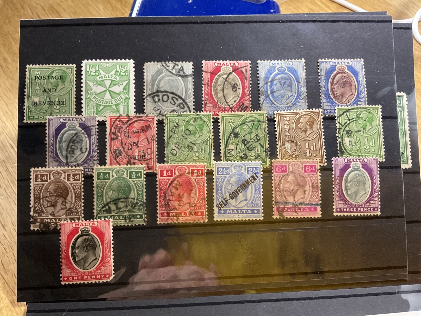 Malta mounted mint or used stamps on 5 cards   B3148