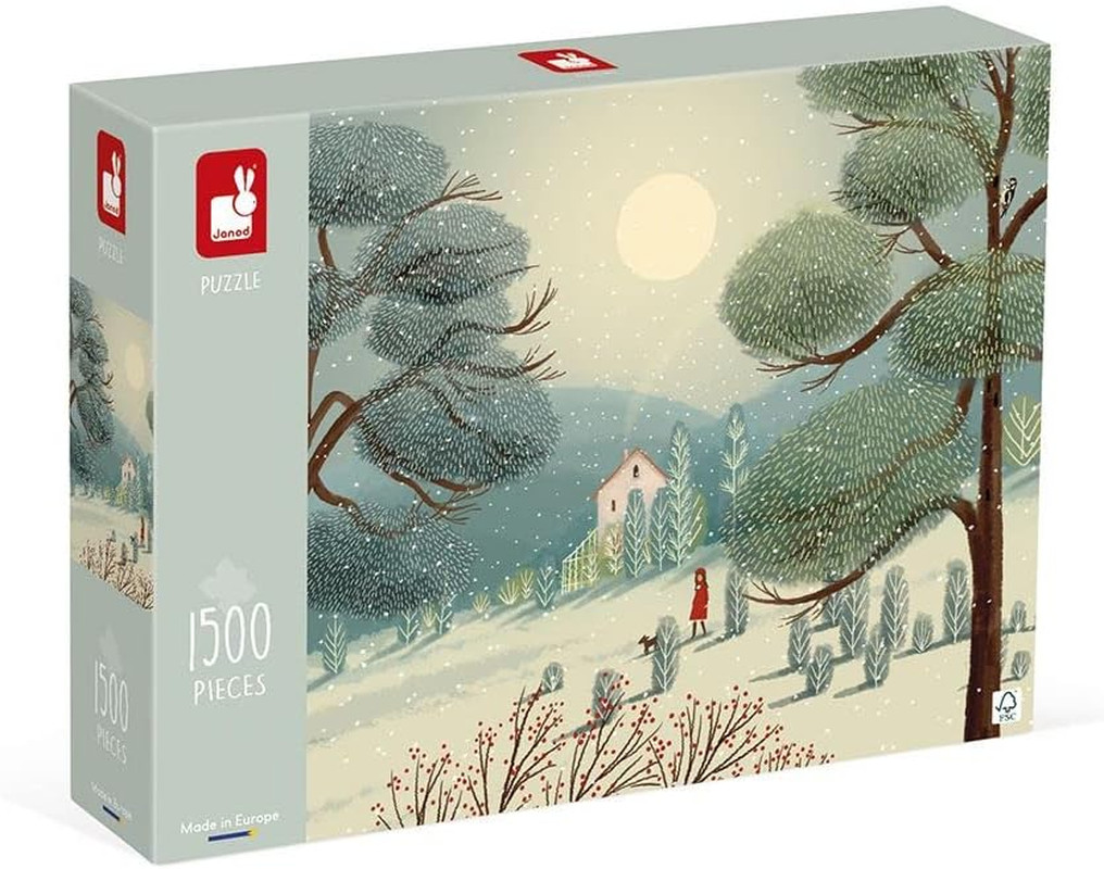 - 1500-Piece Puzzle - Winter Wonders - Suitable for Adults, Teenagers and Childr