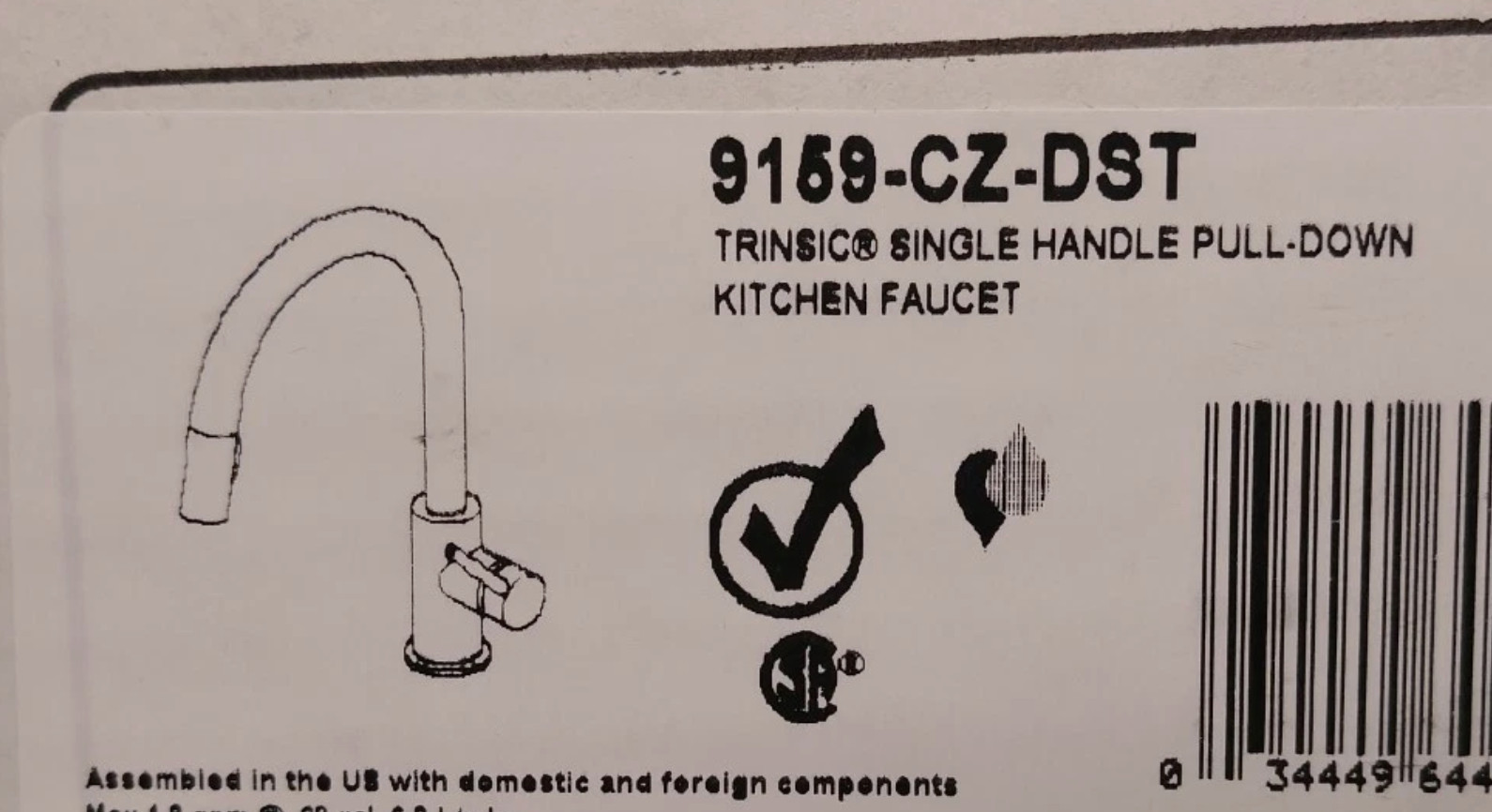 Delta Trinsic 9159-CZ-DST PullOut Spray Kitchen Faucet Champagne Bronze NEW Box