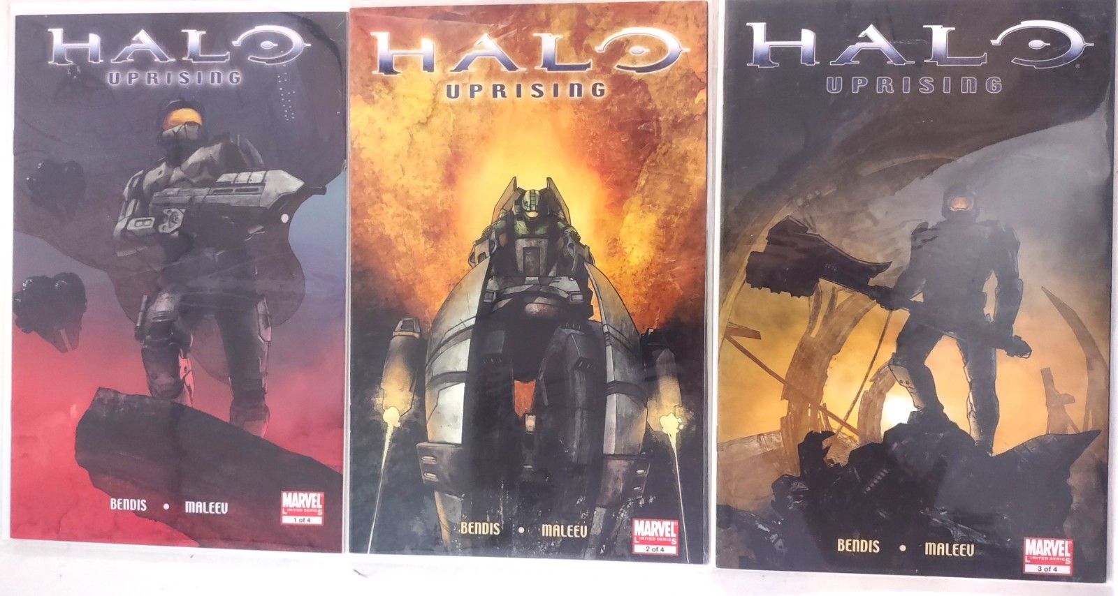 Halo: Uprising #1-3 (2007) Marvel Comics All bagged & boarded