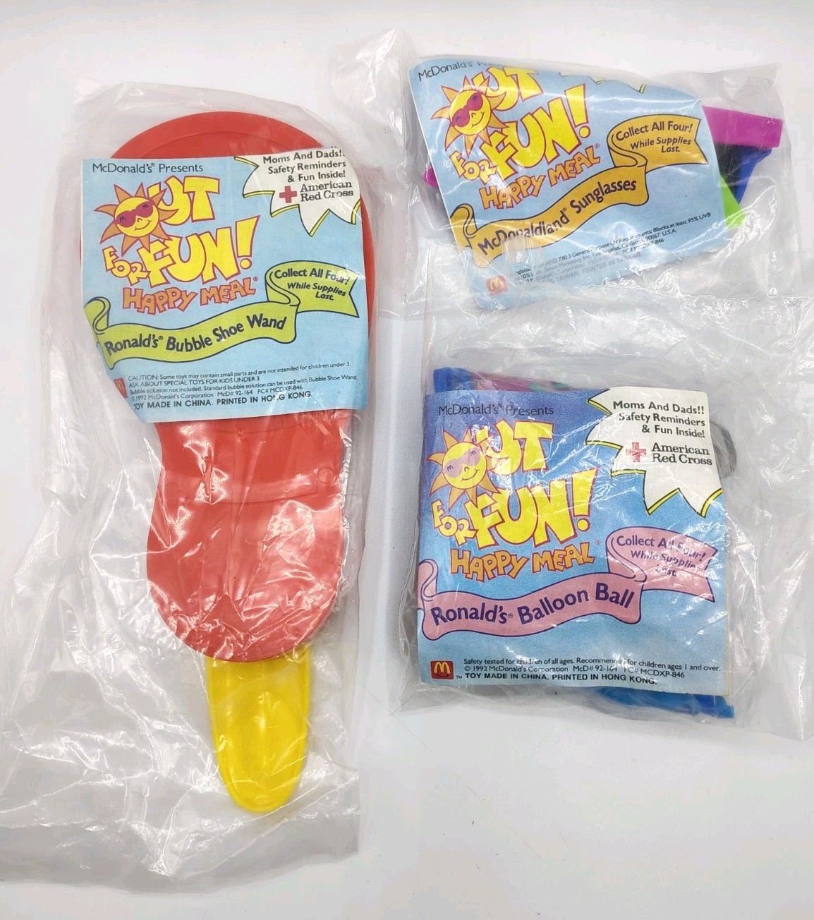 McDonald’s 1992 out for fun happy meal new