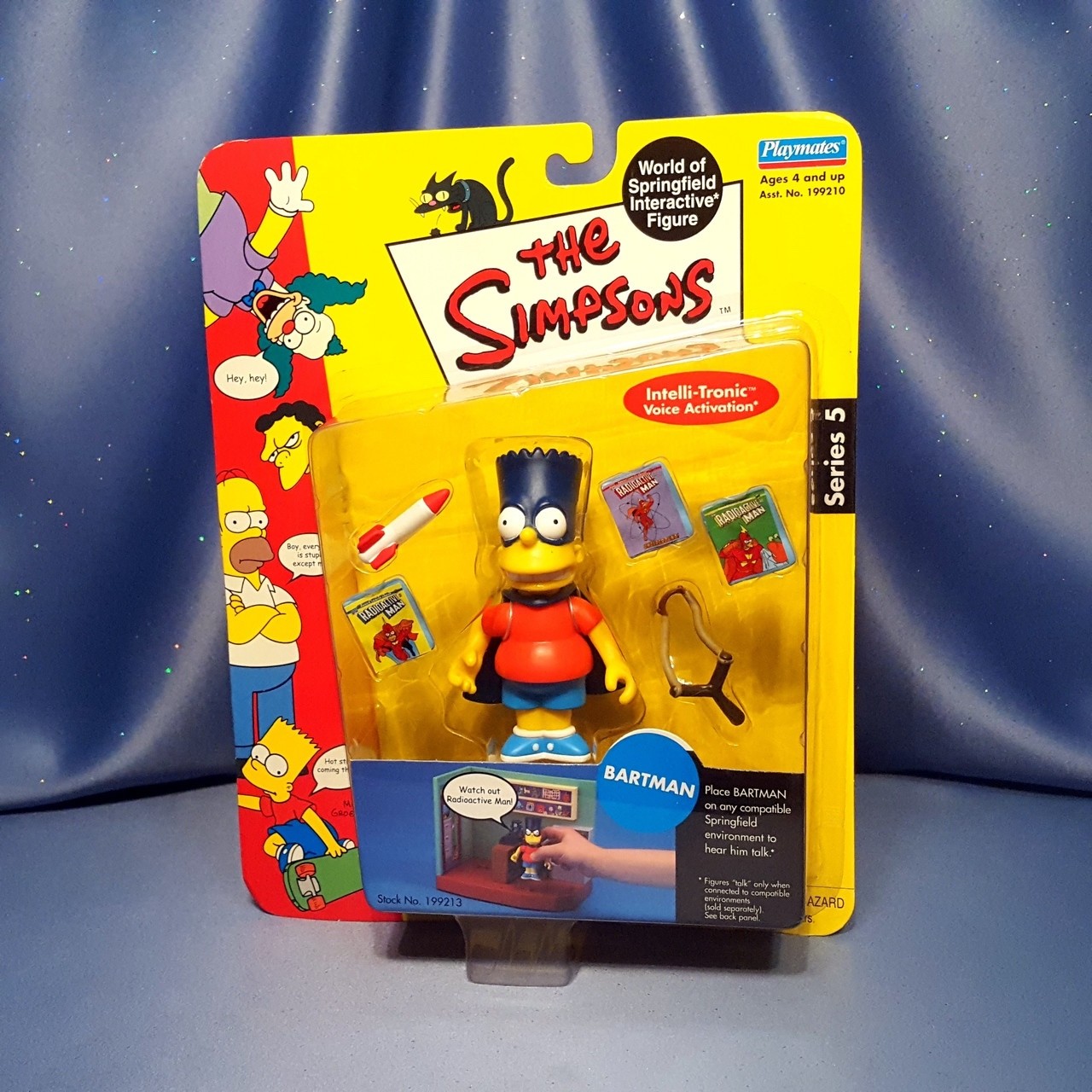 The Simpsons World of Springfield Bartman Figure Playmates NEW Sealed