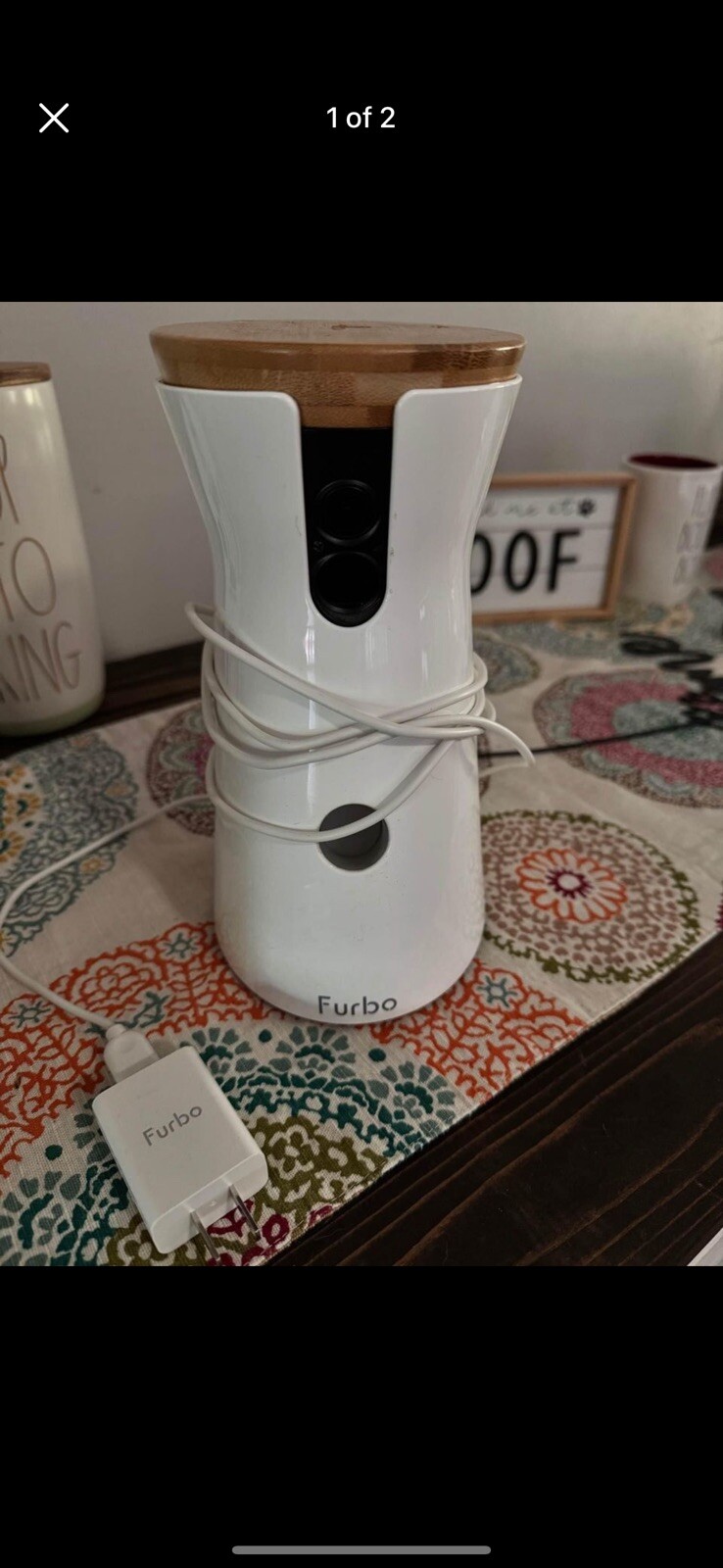 Furbo Dog Camera Treat Tossing Full HD Wifi Pet Camera 2-Way Audio Model Furbo2