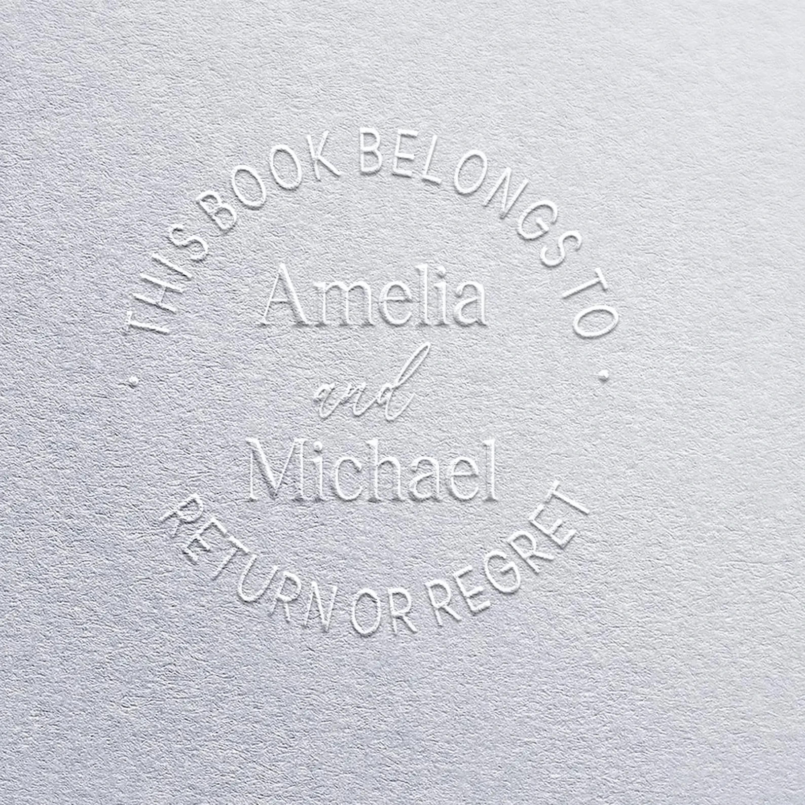 From The Library Of Embosser Custom Book Embosser Stamp Ex Libris Seal Gift