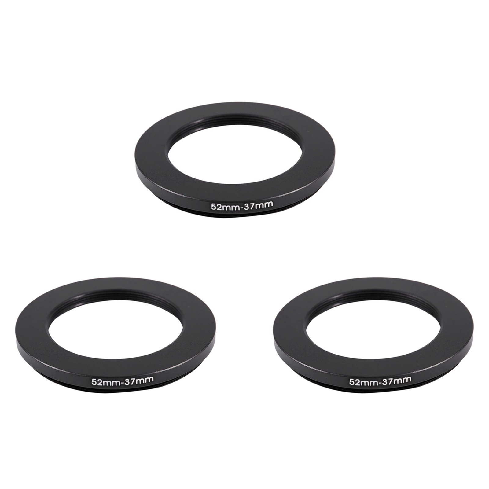 3 Pcs 52mm-37mm 52mm to 37mm Black   Adapter for Camera A9B12887