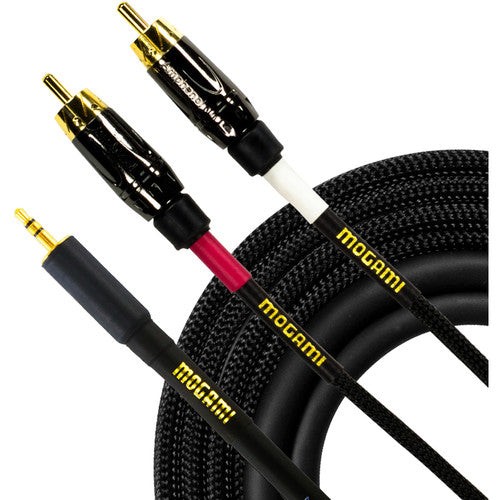 Mogami GOLD 3.5 2 RCA 10 TRS to Dual RCA Accessory Cable - 10 foot
