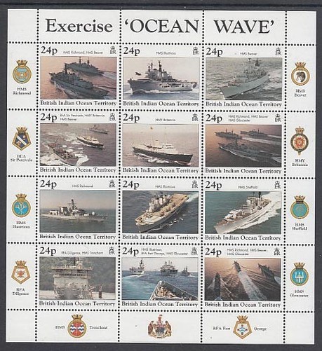 Indian Ocean - Mail Yvert 195/206 ** Mnh Ships