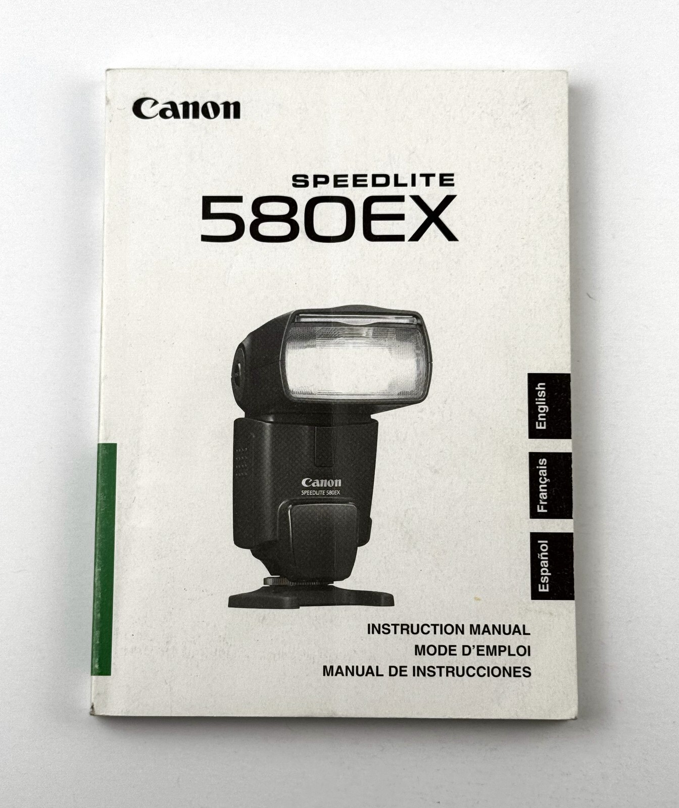 Canon 580EX Speedlite Flash INSTRUCTION MANUAL USERS GUIDE BOOK / MANUAL