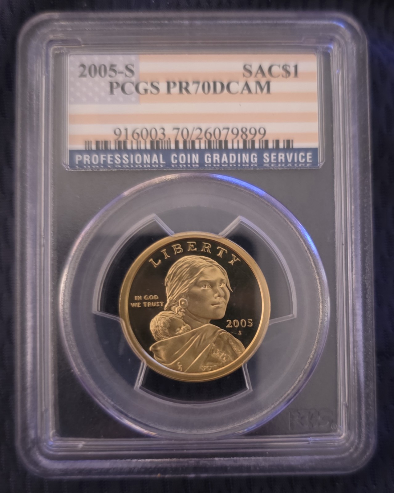 2005 S Sacagawea Native American PCGS PR70DCAM Top grader, top grade