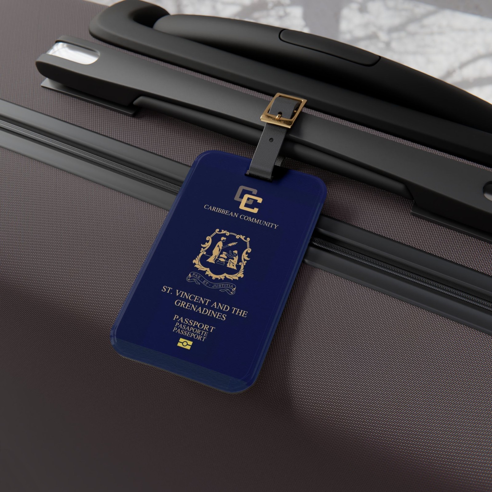Saint Vincent Passport Cover Luggage Tag