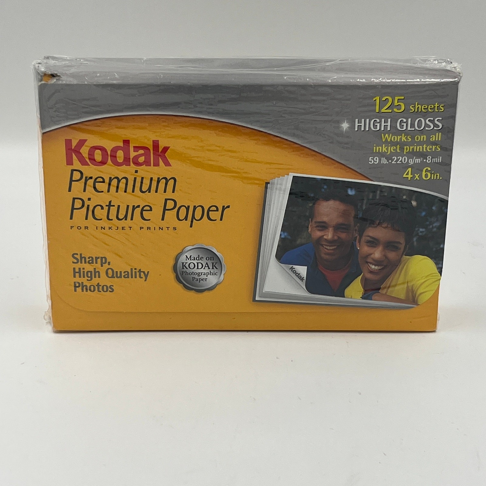 Kodak Premium Photo Picture Paper 4x6" 125 Sheets High Gloss New