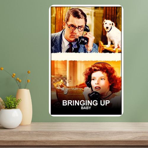 Bringing Up Baby Classic Movie Metal Poster Sign