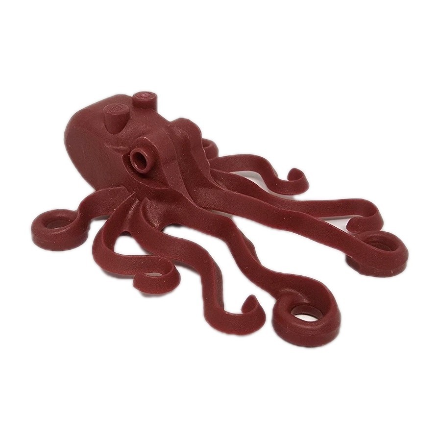 Lego Dark Red Octopus Minfigure 60090 60095 60165 60167 Retired
