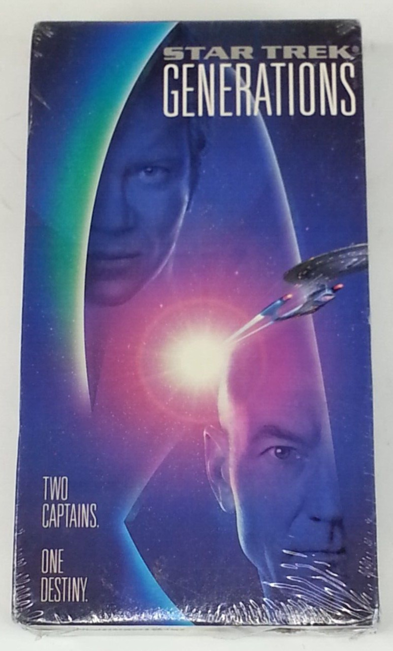 Vintage 1995 NOS New Old Stock Sealed Star Trek Generations VHS Movie