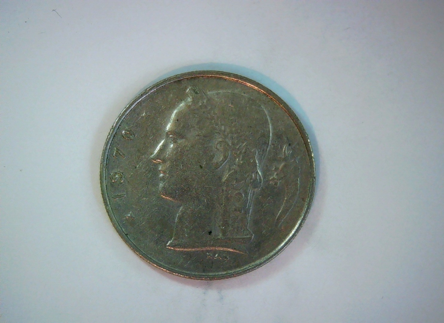 Belgium 1970 1 Franc Belgium 1 Franc (Dutch legend 'BELGIE') Coin