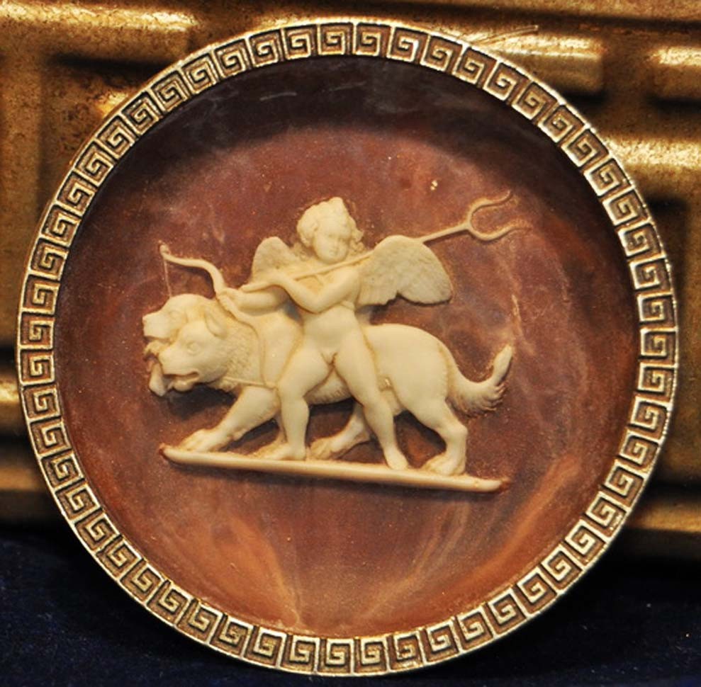 INCOLAY FOUR ELEMEMENTS NUDE WINGED RELIEF ROMAN BUST GREEK NEOCLASSICAL