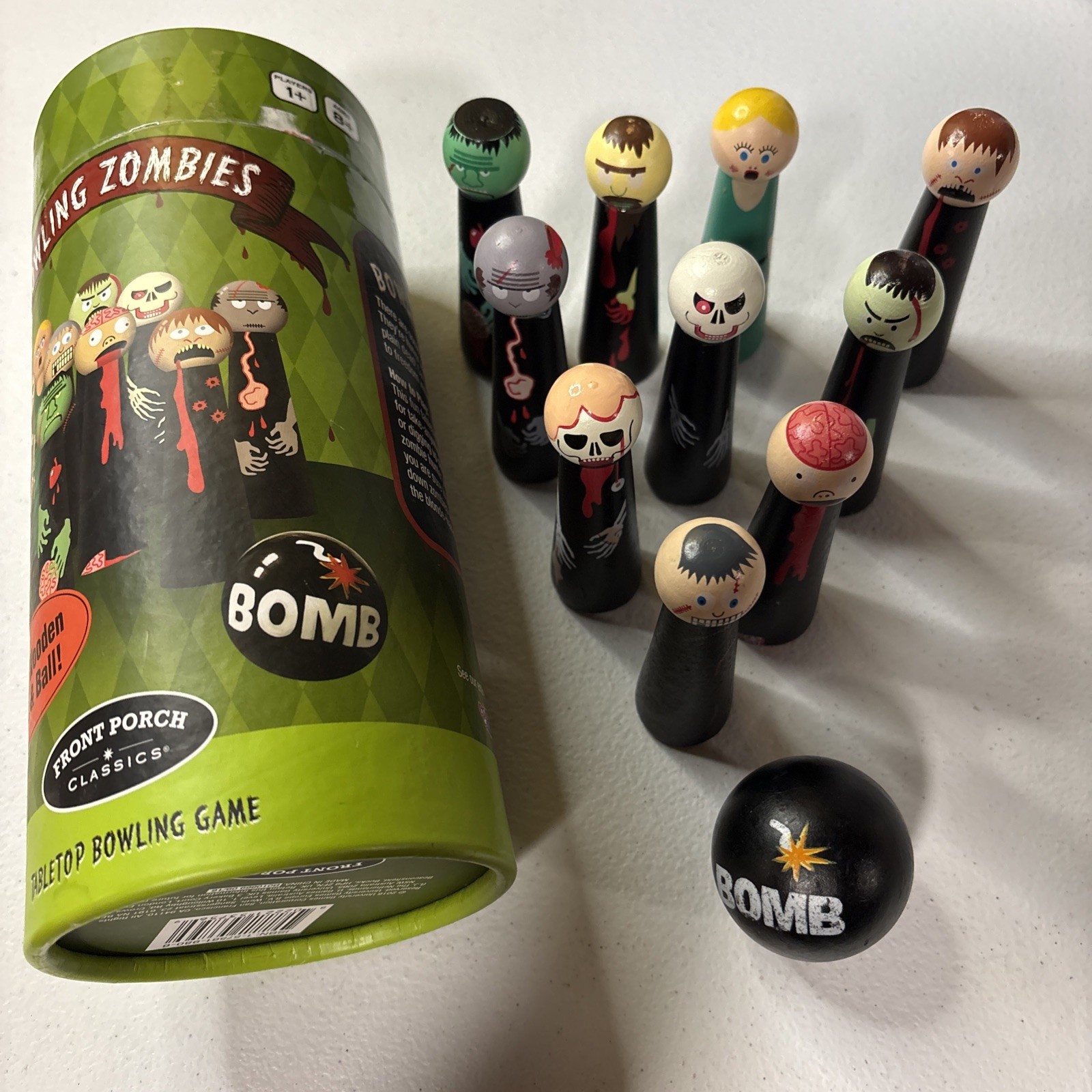 Bowling Zombies Tabletop Bowling Game 2019 University Games Corp Complete