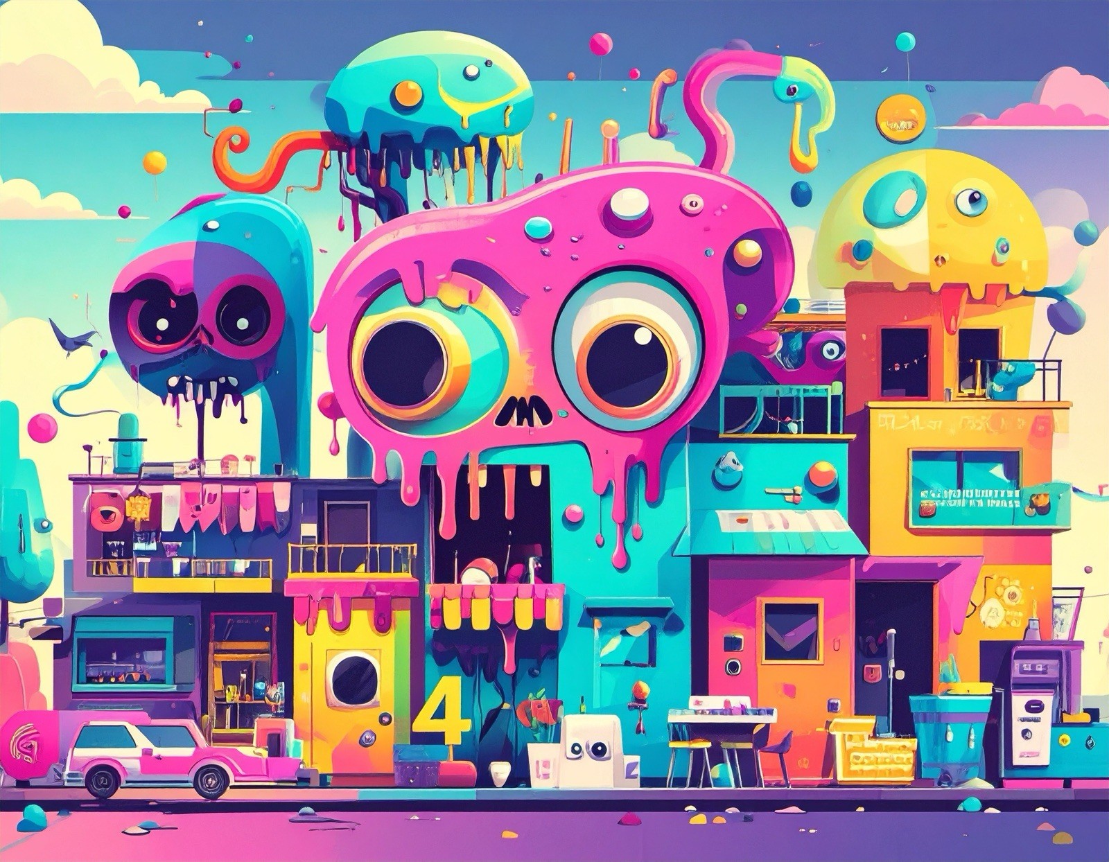 NFT Digital And Print Art Drip City Collection ExclusiveHigh ValueMystery Item