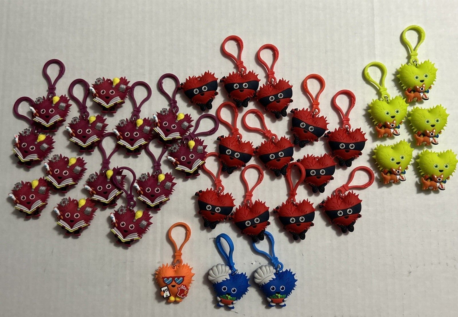 Kids Heart Challenge 2023-2024 Lot of 33 Heart Heroes Keychains