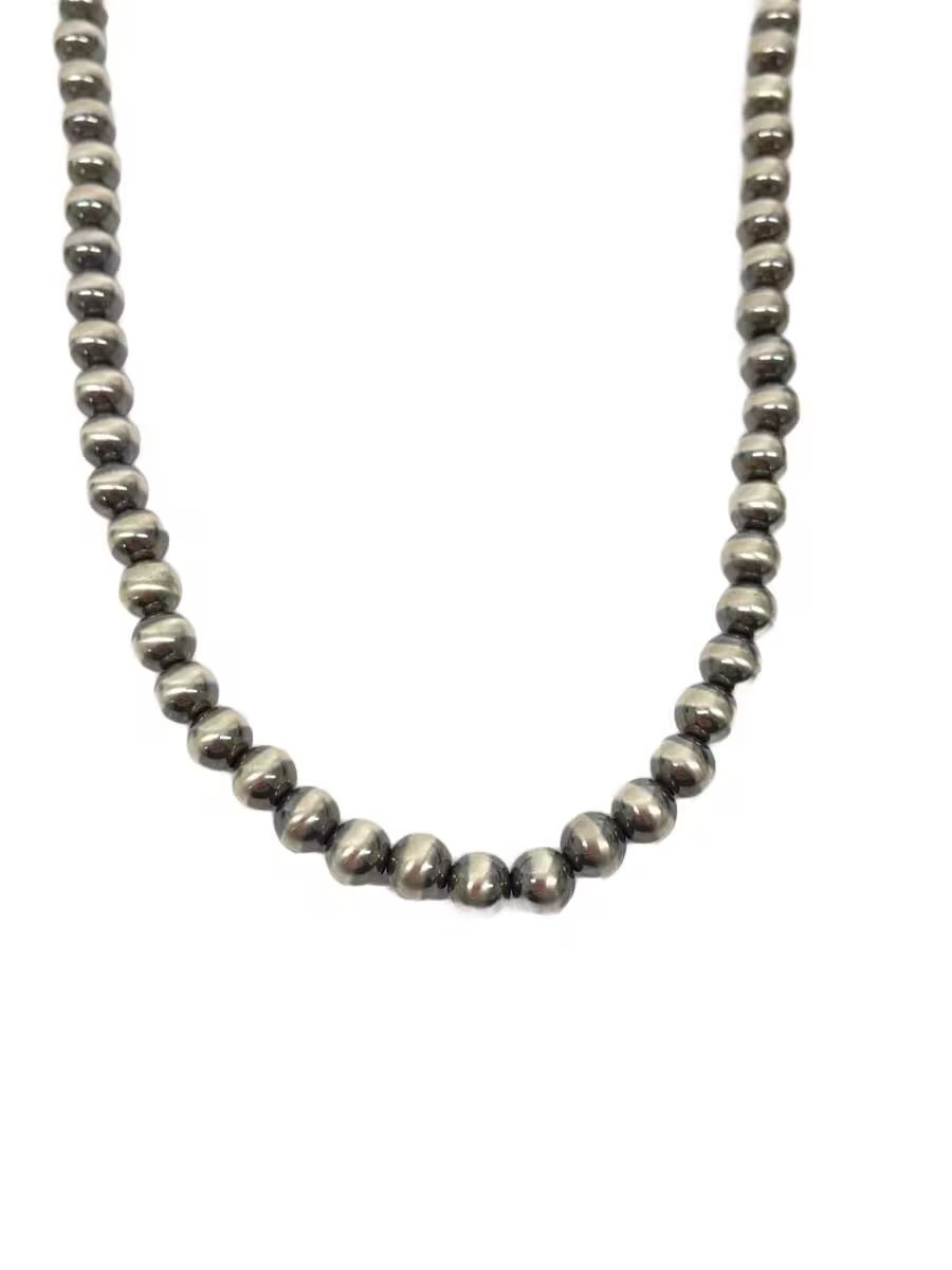 Navajo Navajo Pearl Necklace Sv925 Slv Men S M1n27