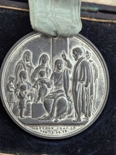 Rare Sunday School Never Absent Never Late Metal 1891