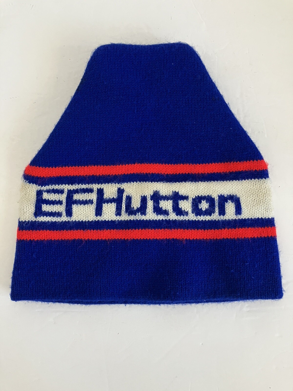 RARE! Vintage 80’s E.F. HUTTON Wool Ski Winter Snowboard Hat Beanie!
