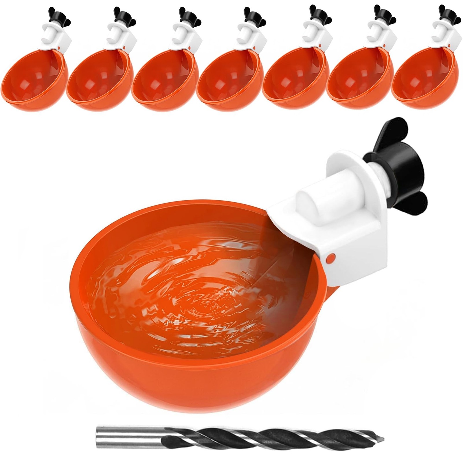 8pcs Large Automatic Chicken Waterer Cups | Chicken Water Feeder Suitable for...