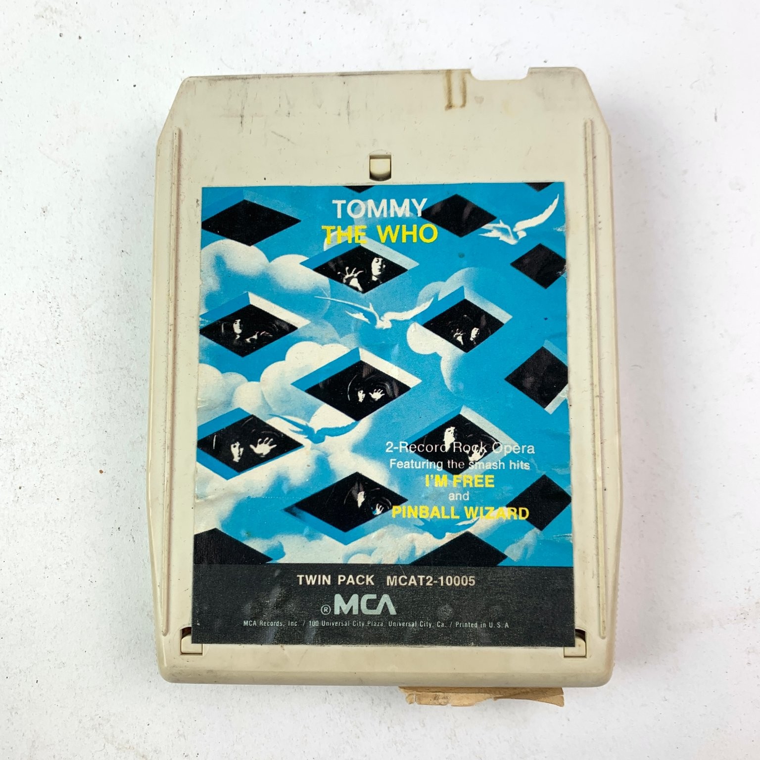 The Who Tommy 8-Track Tape 1969 Twin Pack Rock Opera Classic Rock MCA
