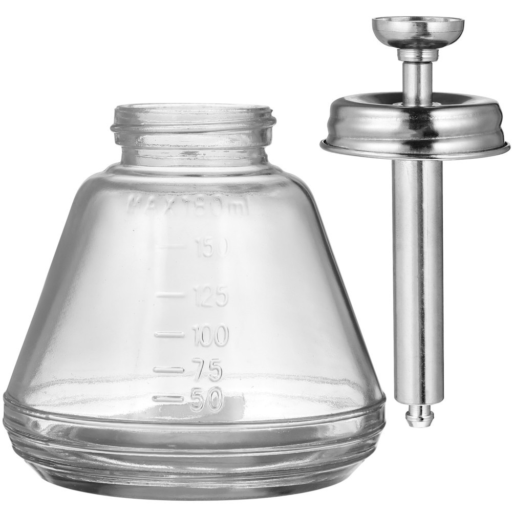 180 ML Alcohol Pump Push Glass Bottle Dispenser Press Solvent down